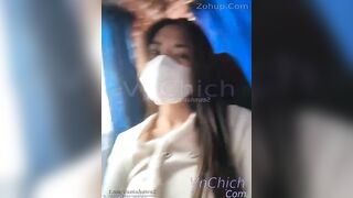 juny_lany em gái việt dễ thương đi xe bus vẫn có thể show hàng