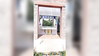 Chinase cam girl LiuTing public toilet fuck